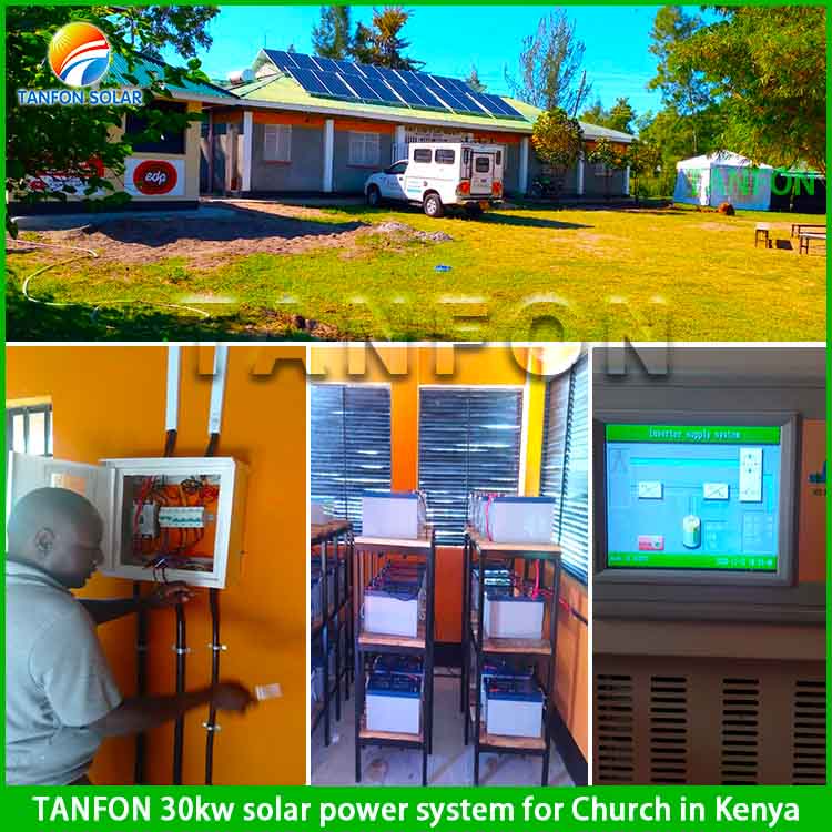 Système d'énergie solaire hors réseau 30KVA au Kenya