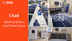 Système d'énergie solaire hors réseau avec batterie gel de 20 kW au Tchad