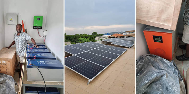 Système solaire domestique hors réseau 10KW Côte d'Ivoire