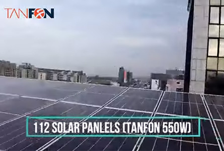 Projet de système de panneaux solaires hors réseau de 120 kW au Liban
