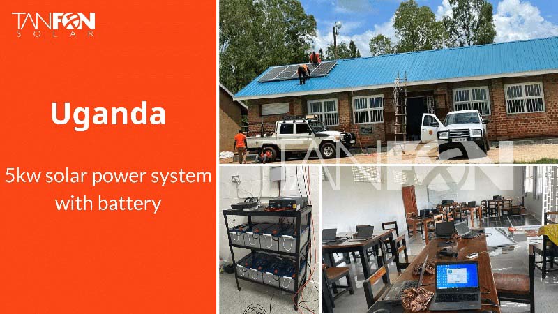 Système de panneaux solaires en Ouganda de 5 kW pour des solutions